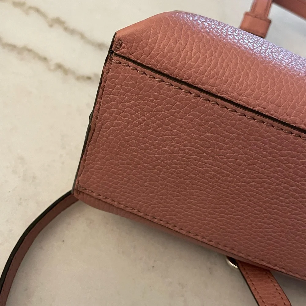 ‼️CCO FLASH SALE‼️Gucci Bamboo Daily Dusty Rose Blush Pink Leather Satchel - Picture 3 of 16